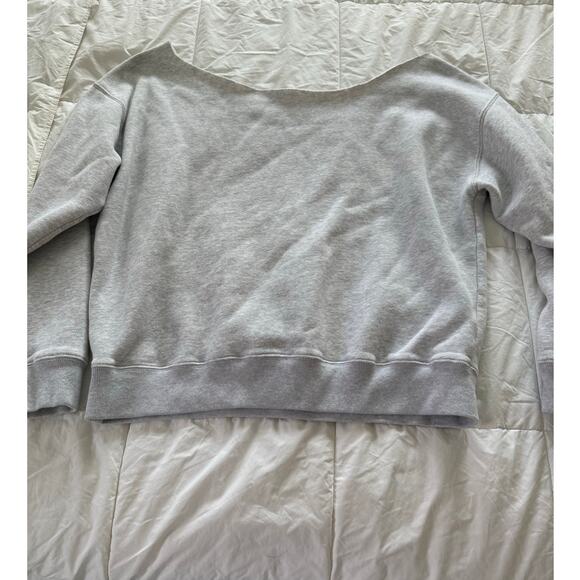 Abercrombie & Fitch Oversized Slouchy Bedford Off the Shoulder Crew Neck Small - Picture 4 of 5